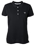GANT Damen The Summer Pique Poloshirt, Schwarz (Black 5), Larg