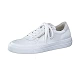 Paul Green Damen SUPER Soft Pauls mit Relax-Weite, Frauen Low-Top Sneaker,Wechselfußbett,Sportschuhe,Weiß/Offwhite (White.Offwhite),38.5 EU / 5.5 U