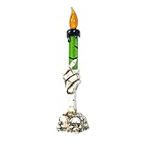 Mengove Halloween-Dekorationen Geister-Handkerze Lampe, elektronisches Skelettlicht, Halloween-Requisite, Dekoration 1pcs Halloween-Kerze mit LED Teelicht für Halloween-Dek