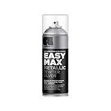 EASYMAX Sprühlack matt mit extrem hoher Deckkraft - Spraydosen Sprühfarbe DIY Lack Acryllack Spray Paint Farbspray Sprühdose Lackspray (Silber)