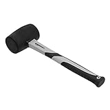 Amazon Basics - Gummihammer mit stoßabsorbierendem Fiberglas-Stiel und texturiertem, gepolstertem Griff, 450 g
