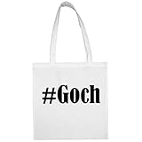 Tasche #Goch Größe 38x42 Farbe Weiss Druck Schw