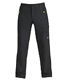 NORDCAP Damen Thermohose, Funktionelle Wintersport-Hose in Anthrazit, mit warmem Innenfutter, Skihose, Wanderhose, Lange Freizeithose, Gr. 19-25, 36-50