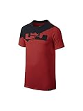 NIKE Jungen T-Shirt Lebron Logo, Jungen, Hellgrau / Schwarz, M