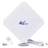 4G LTE Antenne, SMA Antenne Dual Mimo 35dBi High Gain-Netzwerkantenne 2M-Verlängerungskabel und Saugnapf für 4G-Router Mobile Hotspots Huawei B525, B715, B593, B612, TP-Link TL-MR6400 4G-Router usw