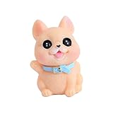 Ukallaite Hund Miniatur Bunte Süße Expression Casting Tragbares niedliches Hunde Harz Miniatur Kinder Spielzeug E