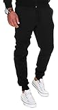 MERISH Jogginghose Herren Jogger Männer Baumwolle Jungen Slim Fit 283 (3XL, 283 Schwarz)