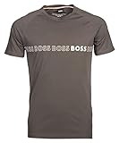 BOSS Herren T-Shirt RN Slim Fit Slim-Fit T-Shirt aus Baumwolle Jersey UPF 50-S