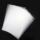Transparentpapier 100 Blatt bedruckbar Weiß DIN A4 70g/qm zum BZeichnen, Basteln, Gestalten Papier Transp