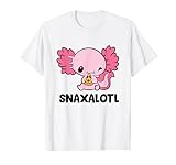 Snaxalotl Love Axolotls Süßes Axolotl mit Pizza T-S