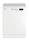 Beko DFN15420W Geschirrspüler Freistehend / A++ / 266 kWh/Jahr / 3080 l/Jahr / Turbotrocknung