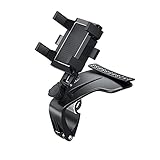 Handy Halterung Auto Auto Multifunktionale Handyhalterung, 360 Grad Sonnenvisier Spiegel Dashboard Mount Auto Telefonhalter mit Parkkarte Auto Handyhalterung