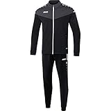 JAKO Herren Trainingsanzug Polyester Champ 2.0 C9120 Schwarz/Anthrazit XL