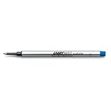 LAMY M 63 Mine 823 – Tintenroller-Mine aus Metall in der Farbe Blau (löschbar) für LAMY Tintenroller mit Kappe – Strichbreite B