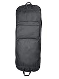 DALIX Professioneller Kleidersack für Anzüge, Hosen und Kleider, 152,4 cm (60 Zoll), schwarz (Schwarz) - GB-004-Black