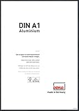 DEHA Aluminium Bilderrahmen Tribeca, 59,4x84,1 cm (A1), Struktur Schwarz M