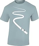 T-Shirt: Radweg - Fahrrad Geschenke für Damen & Herren Mann Männer Frau-en Jungen Mädchen - Radfahrer Mountain-Bike MTB BMX Biker Rennrad Tour Outdoor Sport Fixie E-Bike Fahrradfahrer (XXL)