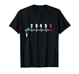 Herzschlag Motorrad Biker Geschenk T-Shirt T-S