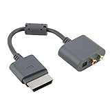 ASHATA Audio Video Kabel für XBOX360,Tragbar RCA Optisch Audio Kabel Adapter,Composite Audio Video AV Kabel Cinch Adapter für Xbox 360 G