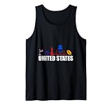 Vereinigte Staaten Impression Vacation Ich liebe US Souvenir Tank Top