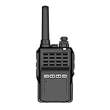 WJYZYHM 5W Outdoor Long Range HAM Transceiver 16 Kanäle Walkie Talkies Fernstrecken, LED Starkes Licht / 4000mAh große Kapazität (Color : Black)