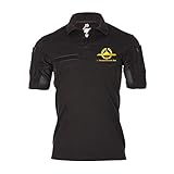 Copytec Tactical Poloshirt 1 Ubootgeschwader Kiel U-Boot Abzeichen Gold #35616, Größe:S, Farbe:Schw