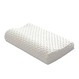 Bettkissen Memory Foam Bettwäsche Kissen Nackenschutz Slow Rebound Geformtes Kissen for Erwachsene Schlafende Orthopädische Kissen (Color : White)