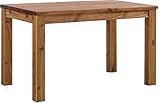 Esstisch Rio Classico 120x80 cm Brasil Holz Pinie Massivholz Esszimmertisch Echtholz ausziehbar vorgerichtet für Ansteckplatten Brasilmöb