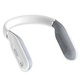 Bluetooth-Lautsprecher mit Nackenbügel, Ohr- und Ohrhörer, kabellos, 3D-Stereo-Sound, IPX4 wasserdicht, integriertes Mikrofon für Heimkino und Gaming, Weiß