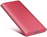 External Hard Drive Type C USB 2.0 Portable 1TB 2TB Hard Drive External HDD Compatible for Mac Laptop and PC(2TB,red-j1)