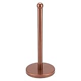 Flybath Küchenrollenhalter Edelstahl Pulver Sprühen Riesige Freistehende Toilettenpapierhalter Küche WC Stehender Rollenhalter Papierspender Veranstalter 35 CM, Roség