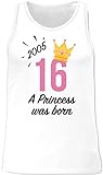 Shirtracer Geburtstagsgeschenk Geburtstag - 16 Geburtstag Mädchen Princess 2005 - schwarz - M - Weiß - 16. Geburtstag - BCTM072 - Tanktop Herren und Tank-Top M