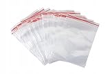 Grip Seal Wiederverschließbare Plastiktüten 100 Stück Zip Lock Aufbewahrungs verschluss Plastiktüte (6 x 8cm)