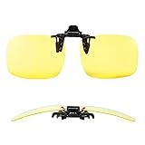 MIKOO Sonnenbrillen Clip Polarisierte Sonnenbrille Nachtsichtbrille Autofahren FüR BrillenträGer üBerzieh-Sonnenbrille Mit Brillen-Etui FüR Herren Und D