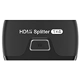 FZJDX HDMI Splitter Converter 1 In 4 Out 4K30Hz HDMI 1.4 Splitter Converter HDCP 1080P Dual Display (Color : As shown, Size : One size)