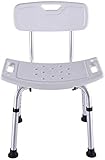 PersonalHeavy Duty Dusche & Bad Stuhl mit dem Rücken, Gewicht Kapazität, Leicht & Sitz höhenverstellbar, ideal für Senioren, Behinderte und B