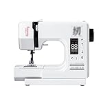 xxy Mini elektrische Nähmaschine for Anfänger mit LED Leichte Nähmaschine mit Nähzubehör Kit Haushalt (Color : Black)