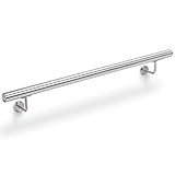 Yorbay Handlauf Edelstahl, gebürsteter Edelstahl Wandhalter Treppengeländer, für Außen und Innen, 100