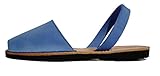 Authentische Menorcan Sandalen, Avarcas Menorquinas Abarcas (40, Azul eléctrico, Nobuck)