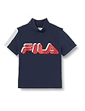 FILA Mädchen TEENS GIRLS BEA cropped turtle tee T-Shirt, Black-Bright White, 170/176