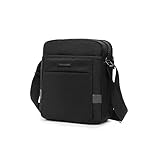 BBGSFDC Messenger Bag Business Herren Taschen Männer Umhängetaschen wasserdichte Oxford Crossbody Tasche for Männer Messenger Bag (Color : Black, Size : L)