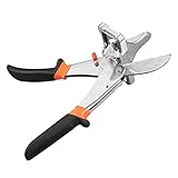 perfk Multi-Winkel-Gehrungsschneider Scheren Mehrzweck-Handwerkzeug 45 bis 90 Grad Gehrungsschere, mit Gummigriff für Kabelkanäle,
