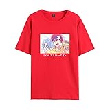 POPRETR Sk8 The Infinity Anime Print T-Shirt Digitaldruck Baumwolle Casual Halbarm Herren Damen Kurzarm Erhältlich In 7 Farben Größen XXS Bis 4XL