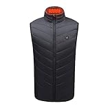 NUSGEAR Beheizbare Weste,Beheizte Weste Herren Damen,USB Elektrische Heizweste Warme,Leicht Waschbar Beheizbare Heizweste Waschbar Winterjacke Winterweste Kleidung für Winterweste O