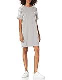 adidas Originals Women's Tee Dress, Medium Grey Heather, XX-S