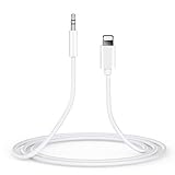 AUX-Kabel für iPhone 3.5 mm AUX-Kabel für Auto AUX-Kabel auf 3.5 mm Audiokabel, kompatibel mit iPhone 11/Xs/XS Max/X/8/8 Plus/7/7 Plus für Auto-Stereo/Lautsprecher/Kopfhö