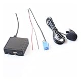 XIAO YANG Automobilmikrofon Anruf Freisprecheinrichtung Bluetooth 5.0 Wireless AUX. Eingang USB Audiokabel Fit für Smart Fortwo 450 Radio MP3