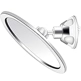 Watkings Fogless Rasierspiegel Duschspiegel, 360 Grad Spiegel mit saugnapf Kosmetikspiegel, Beschlagfreier Badspiegel Schminkspiegel für die D