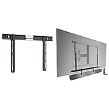 Vogel's Thin 505 Flache TV-Wandhalterung für 40-65 Zoll (102-165 cm) Fernseher, max. 40 kg & Sound 3550 Universal Soundbar Halterung | Auch geeignet für Bose Soundbar 500/700 Max. Gewicht 6,5 kg