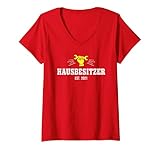 Damen Hausbesitzer Homeowner Eigentümer Hausherr Hauskauf 2021 T-Shirt mit V